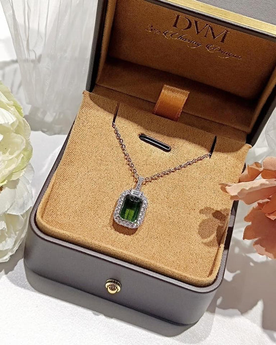 需訂製-18K GOLD TOURMALINE PENDANT | Gpto0008