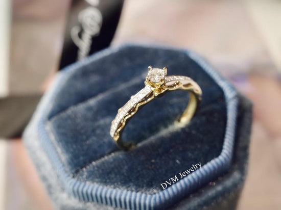 需訂製-18K GOLD DIAMOND RING | Drw0076