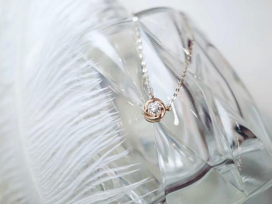 需訂製-18K GOLD DIAMOND NECKLACE | Dnw0013