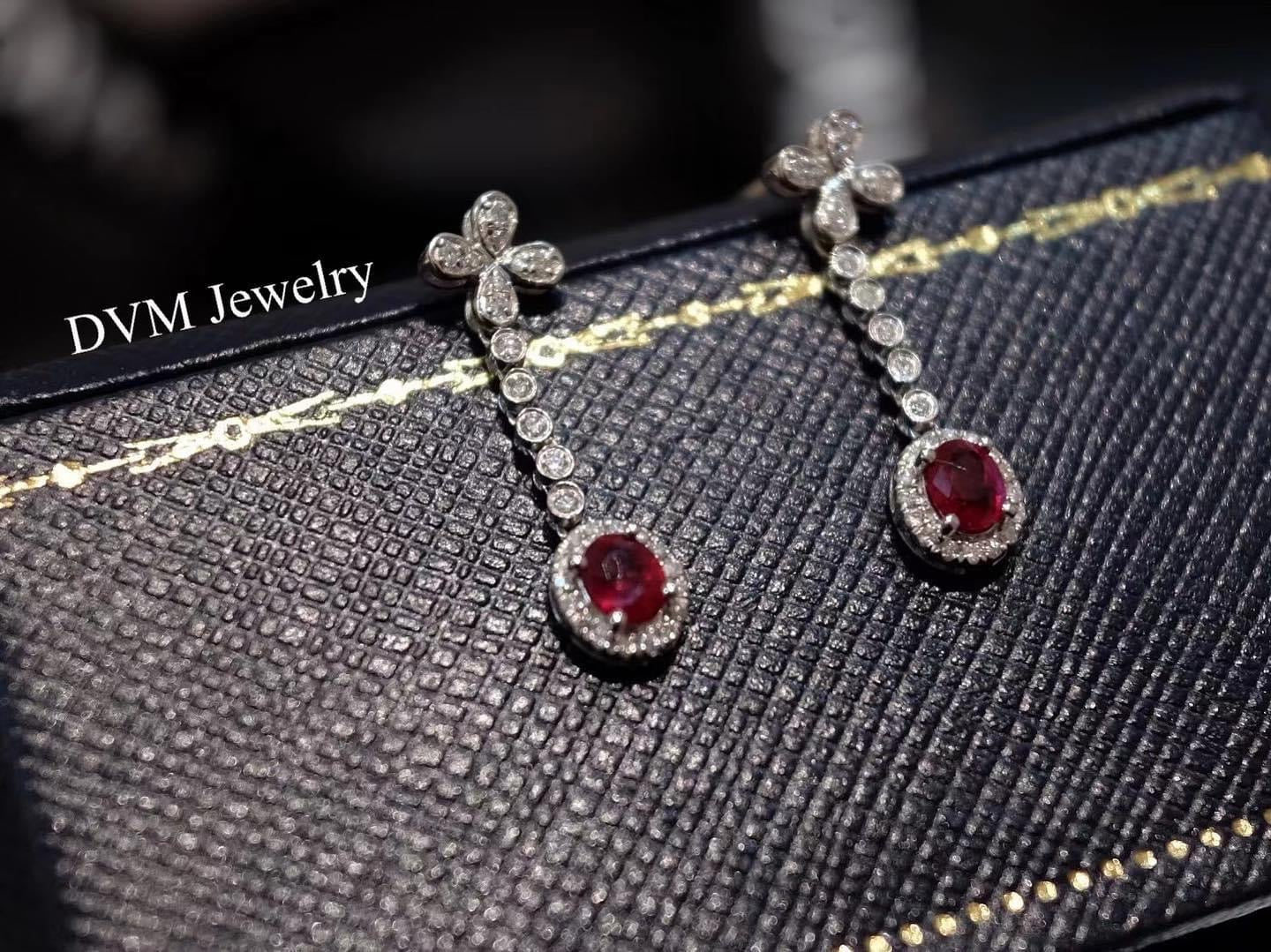 需訂製-18K GOLD RUBY EARRING  | Geru0004