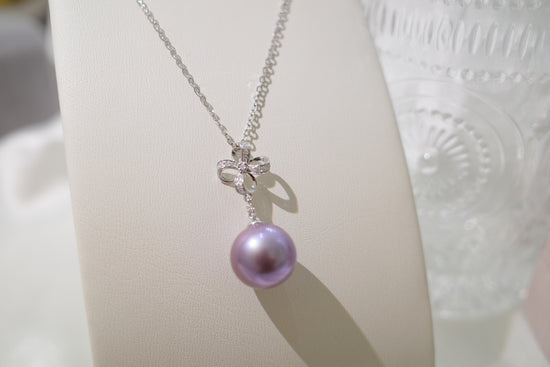 需訂製-18K GOLD PURPLE EDISON PEARL PENDANT | Pb0004