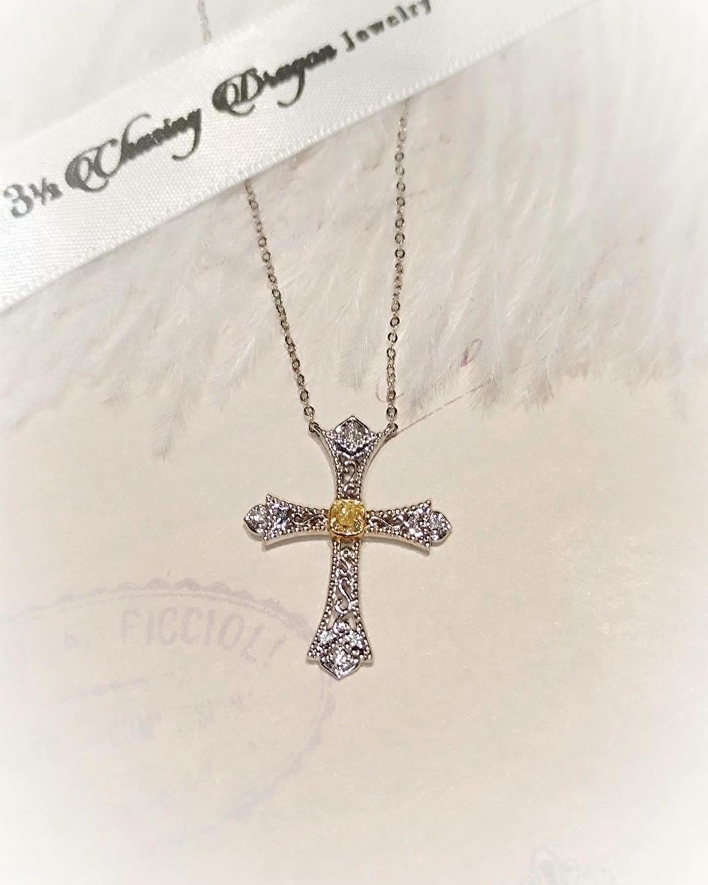 需訂製-18K GOLD YELLOW DIAMOND NECKLACE | Dny0006