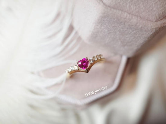 需訂製/18K GOLD PINK RUBY RING | Grru0011
