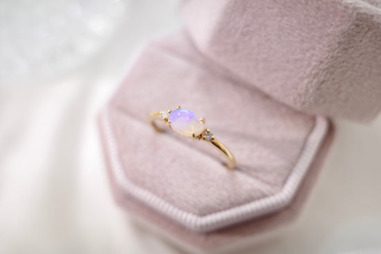 需訂製-18K GOLD OPAL RING | Gro0001