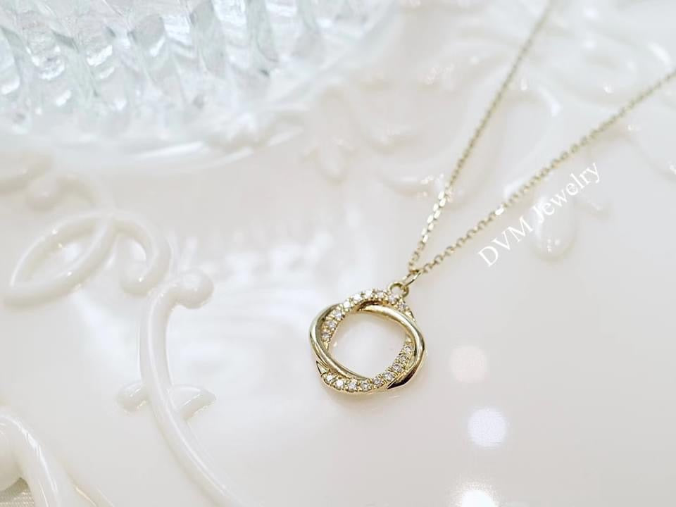 需訂製-18K GOLD DIAMOND NECKLACE | Dnw0021