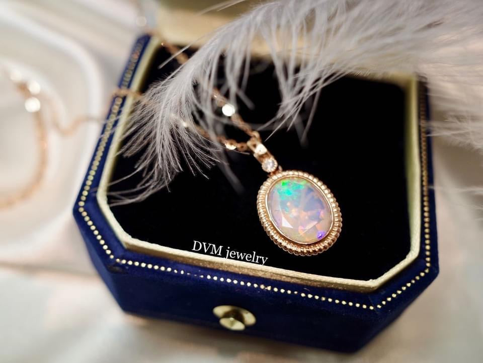 需訂製18K GOLD OPAL PENDANT | Gpo0009