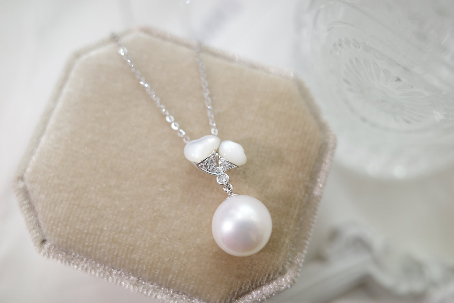 需訂製-18K GOLD SHELL&PEARL NECKLACE | Pb0006