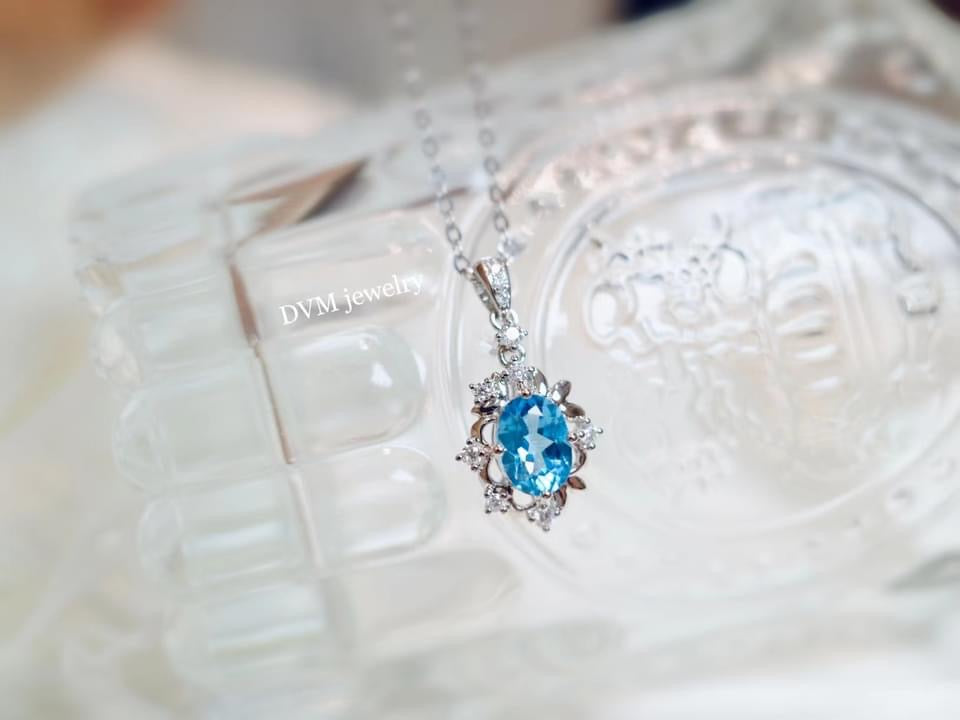 需訂製-18K GOLD TOPAZ PENDANT | Gptp0002