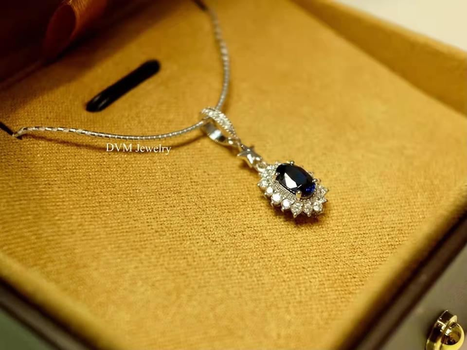 需訂製-18K GOLD SAPPHIRE PENDANT | Gps0019