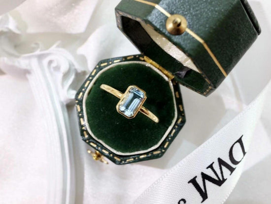需訂製-18K GOLD AQUAMARINE RING | Gra0007