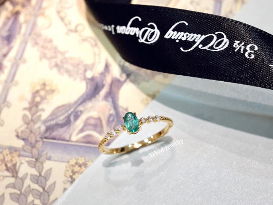 需訂製-18K GOLD EMERALD RING | Gre0005
