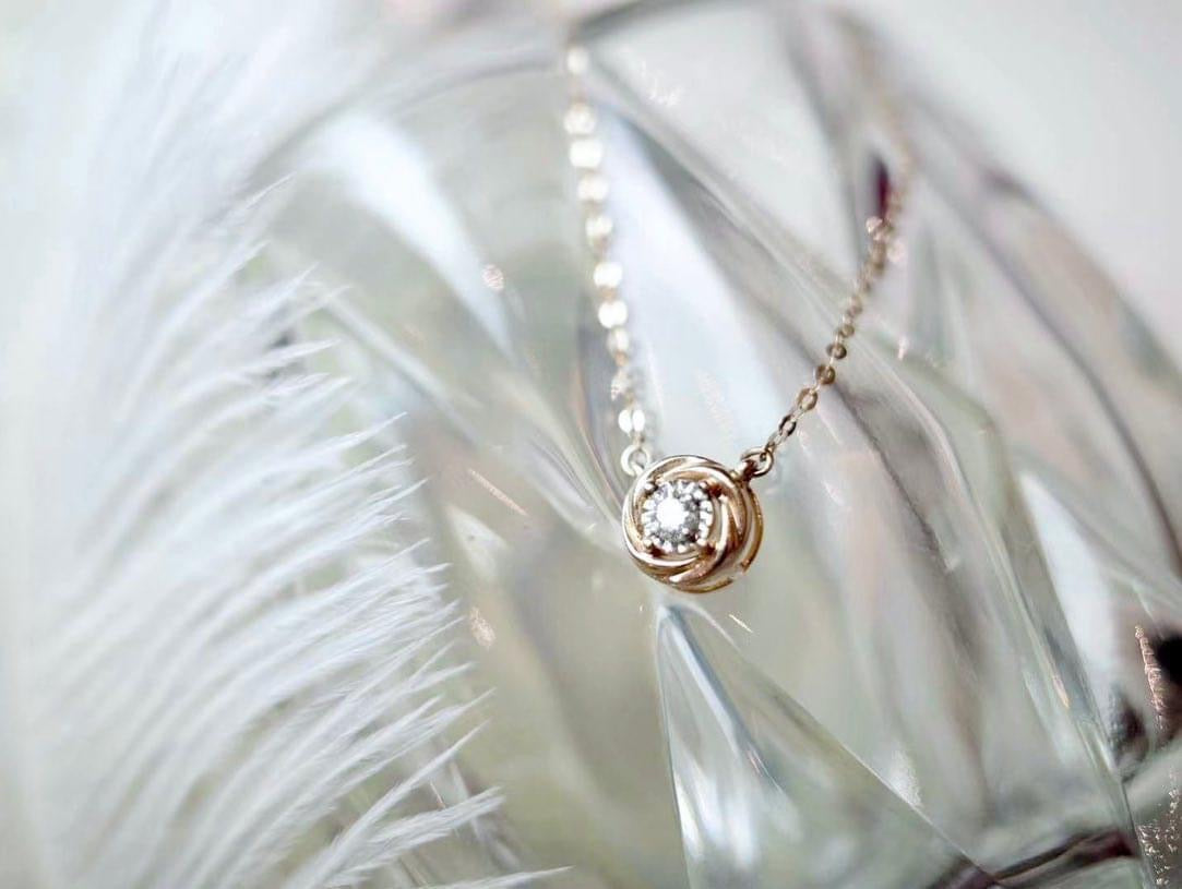 需訂製-18K GOLD DIAMOND NECKLACE | Dnw0013