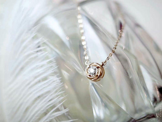 需訂製-18K GOLD DIAMOND NECKLACE | Dnw0013