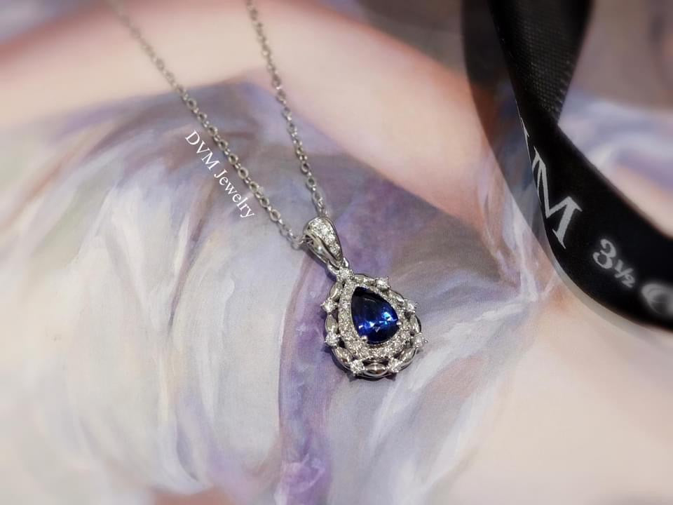 需訂製-18K GOLD SAPPHIRE PENDANT | Gps0012