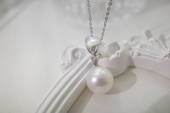 需訂製-18K GOLD SHELL&PEARL NECKLACE | Pb0006