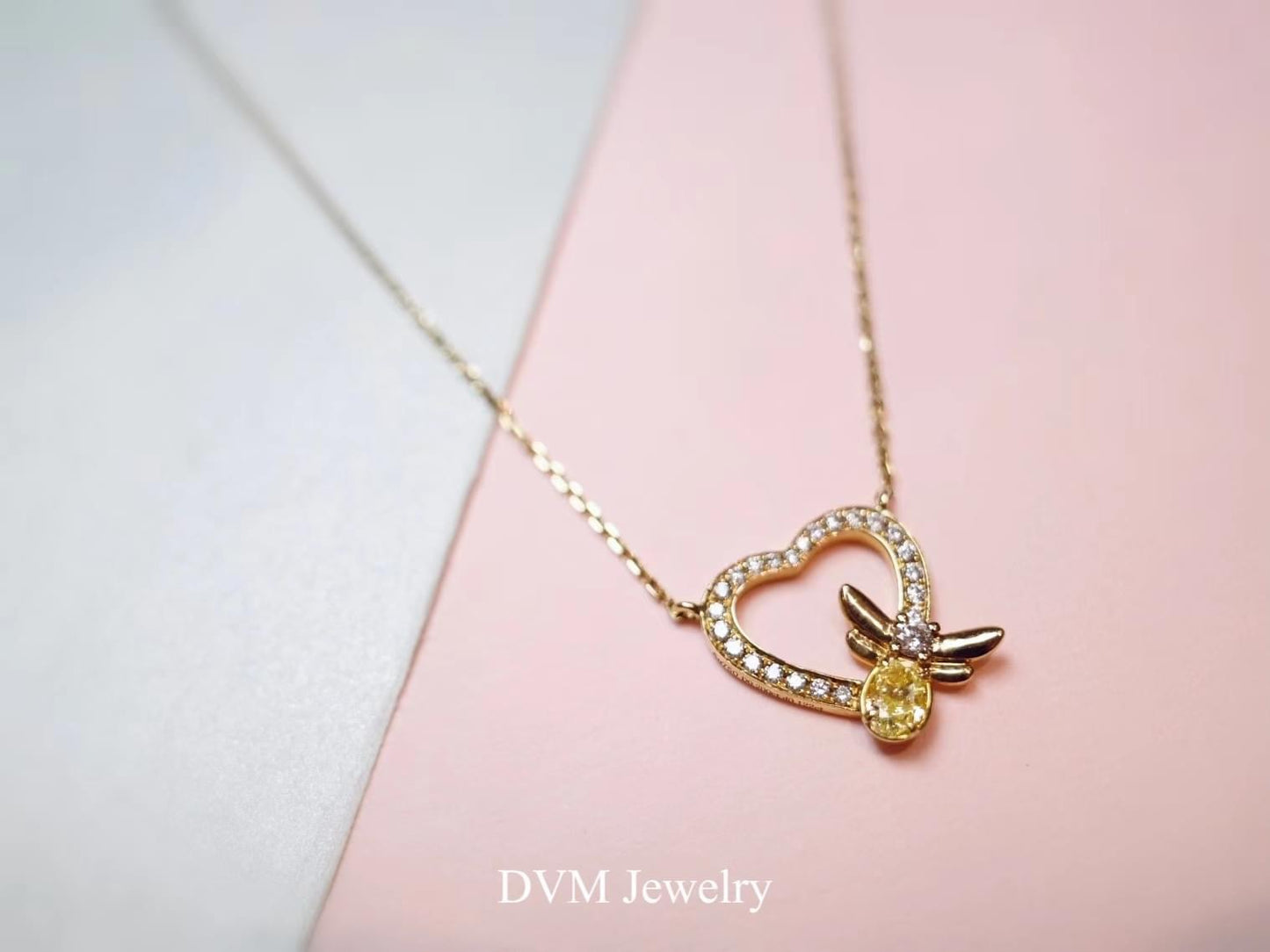 需訂製-18k GOLD YELLOW DIAMOND NECKLACE | Dny0002