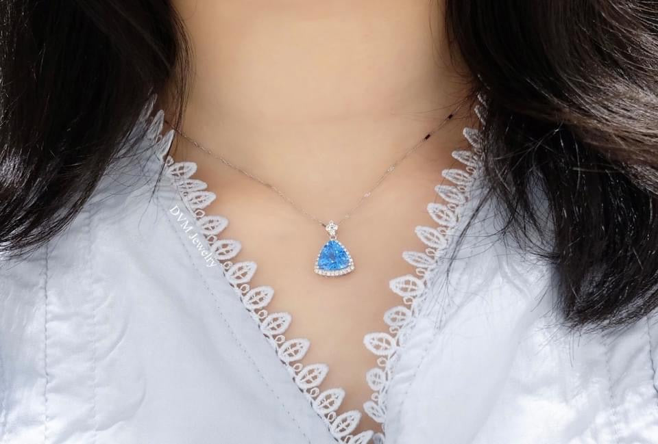 需訂製-18K GOLD TOPAZ PENDANT | Gptp0001