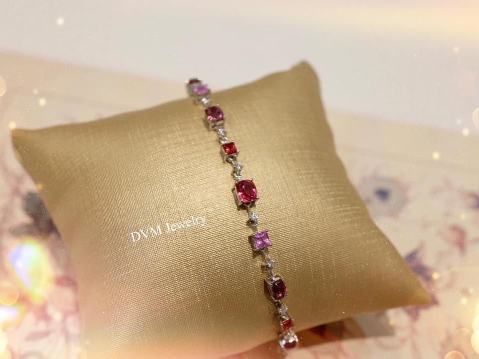 需訂製-18K GOLD RUBY & PINK SAPPHIRE BRACELET | Gbru0002