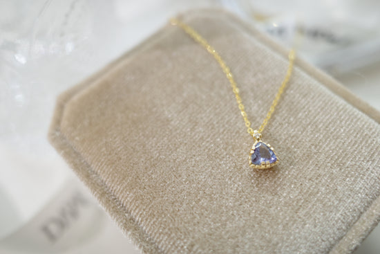 需訂製-18K GOLD TANZANITE NECKLACE | Gnta0003