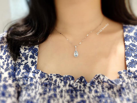 需訂製-18K GOLD AQUAMARINE PENDANT | Gpa0002