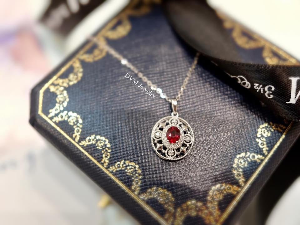 需訂製-18K GOLD RUBY PENDANT  | Gpru0004