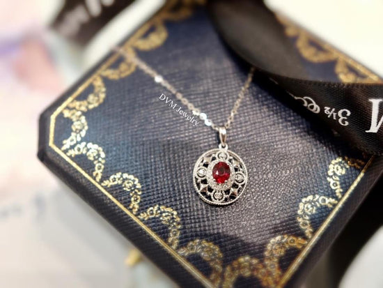 需訂製-18K GOLD RUBY PENDANT  | Gpru0004
