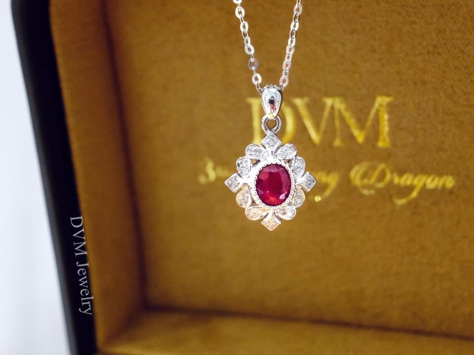 需訂製-18K GOLD RUBY PENDANT  | Gpru0006