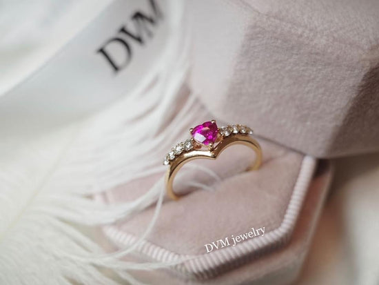 需訂製/18K GOLD PINK RUBY RING | Grru0011