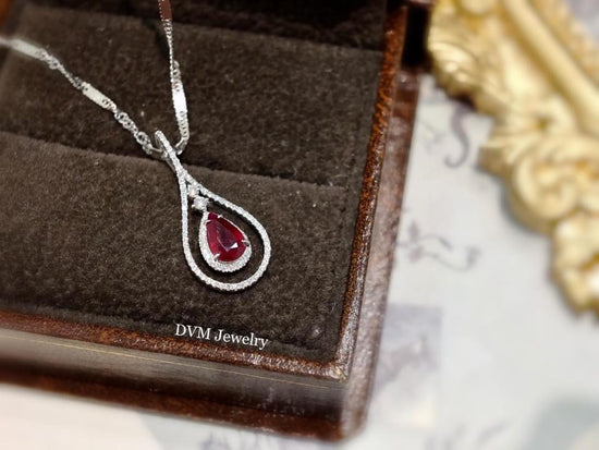 需訂製-18K GOLD RUBY PENDANT  | Gpru0005