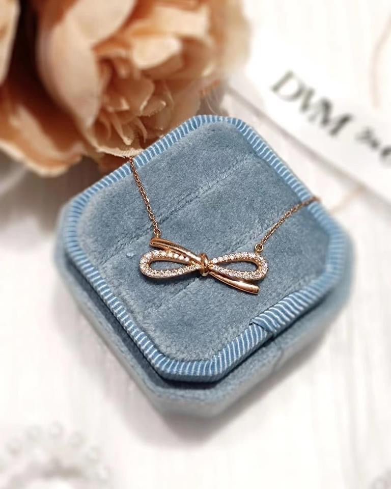 18K GOLD DIAMOND NECKLACE | Dnw0005