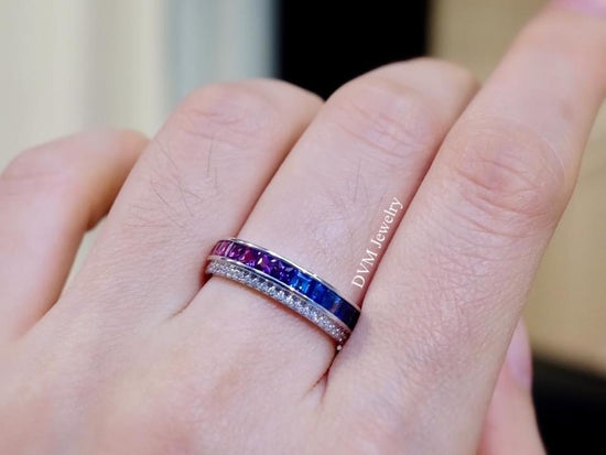 需訂製-18K GOLD PURPLE SAPPHIRE RING | Grr0010