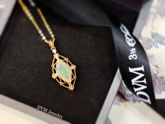需訂製-18K GOLD OPAL PENDANT | Gpo0001