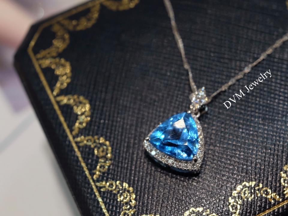 需訂製-18K GOLD TOPAZ PENDANT | Gptp0001