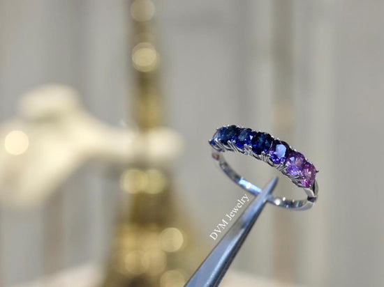 需訂製-18K GOLD PURPLE SAPPHIRE RING  | Grr0012