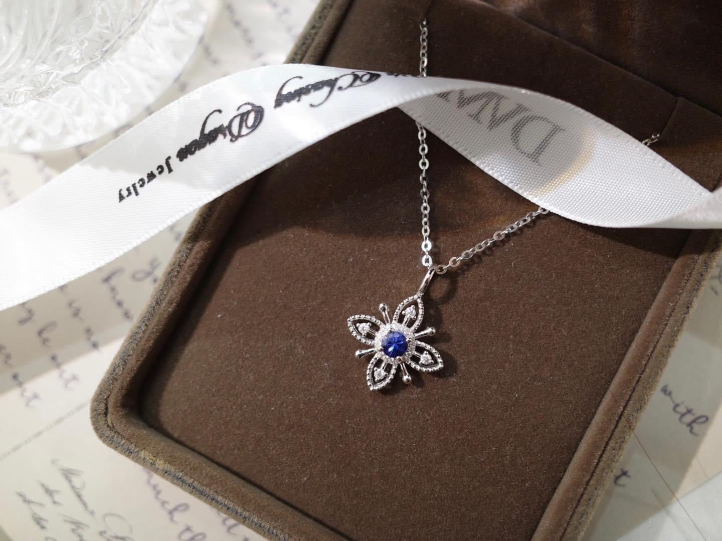 需訂製-18K GOLD SAPPHIRE PENDANT | Gps0020