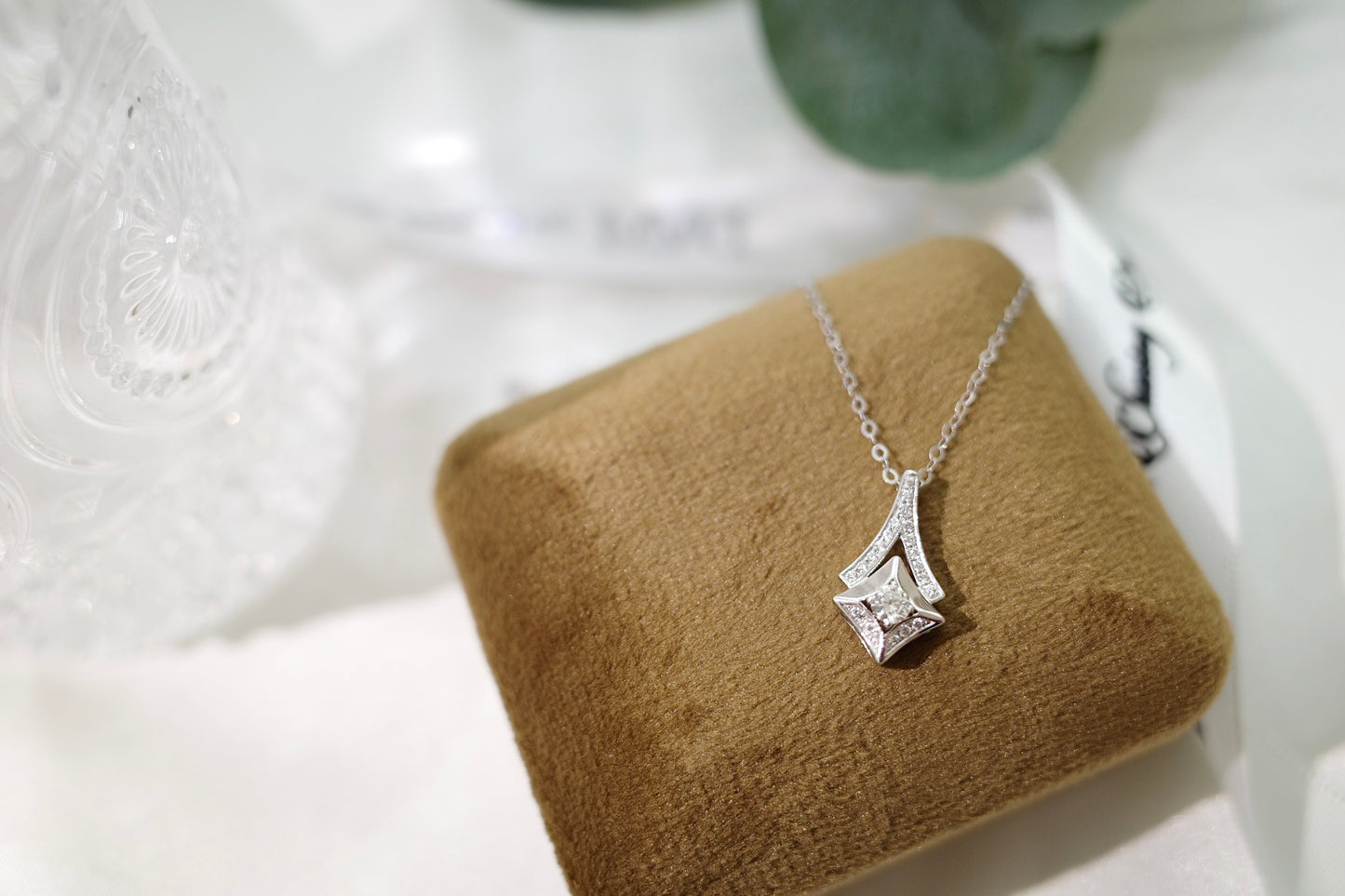 需訂製-18K GOLD DIAMOND NECKLACE | Dnw0031