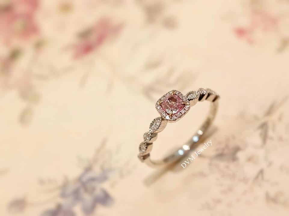 需訂製-18K GOLD PINK DIAMOND RING | Drp0001