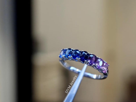 需訂製-18K GOLD PURPLE SAPPHIRE RING  | Grr0012