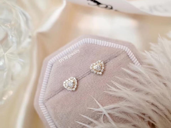 18K GOLD DIAMOND EARRING | Dew0012