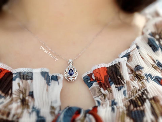 需訂製-18K GOLD SAPPHIRE PENDANT | Gps0009
