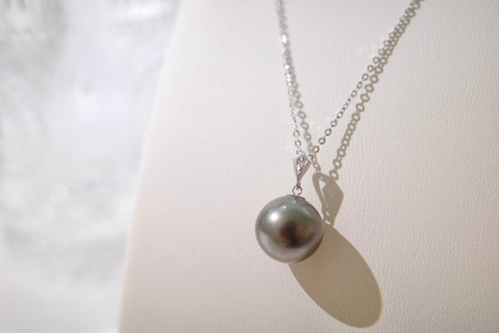 18K GOLD TAHITIAN PEARL NECKLACE | Pn0008