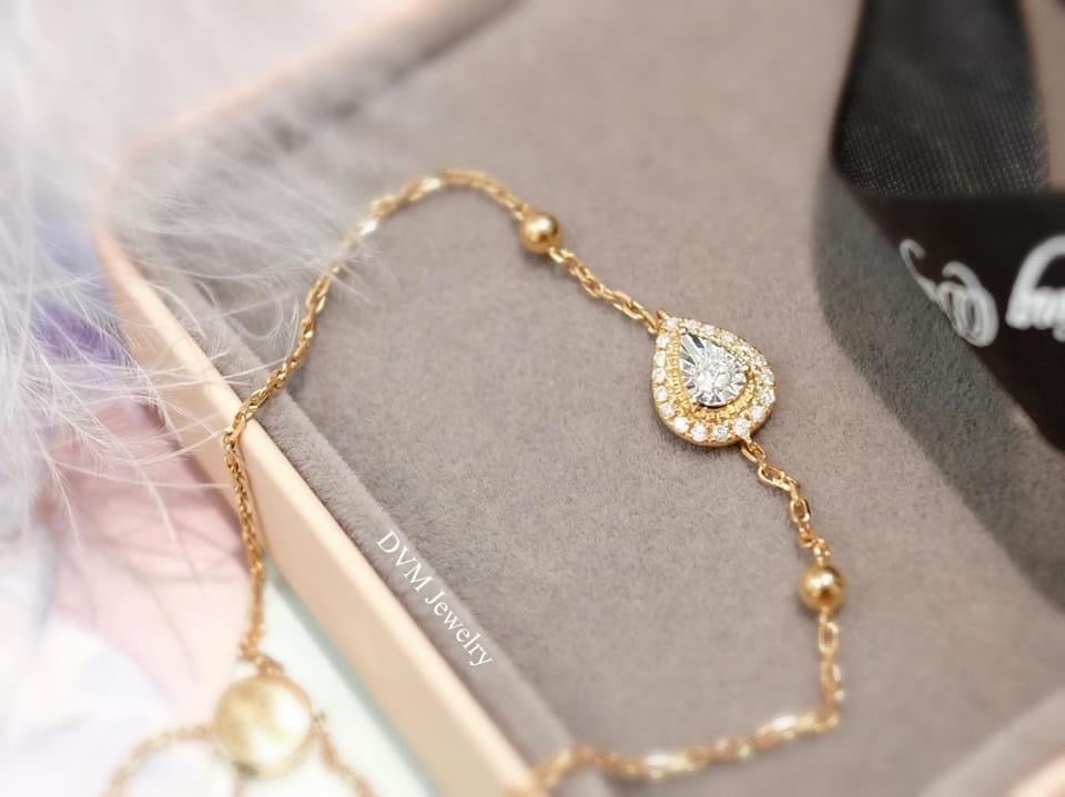 需訂製-18K GOLD DIAMOND BRACELET | Dbw0003