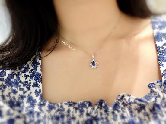 需訂製-18K GOLD SAPPHIRE PENDANT | Gps0012