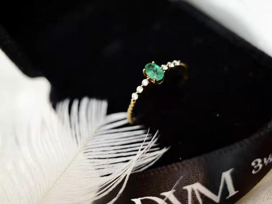 需訂製-18K GOLD EMERALD RING | Gre0005