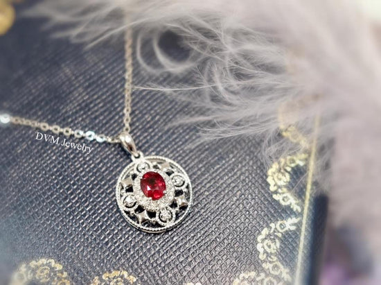 需訂製-18K GOLD RUBY PENDANT  | Gpru0004