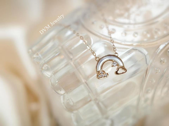 需訂製-18K GOLD WHITE SHELL DIAMOND | Dnw0008