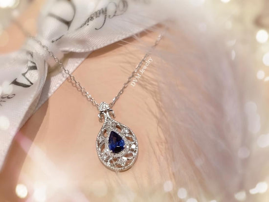 需訂製-18K GOLD SAPPHIRE PENDANT | Gps0009