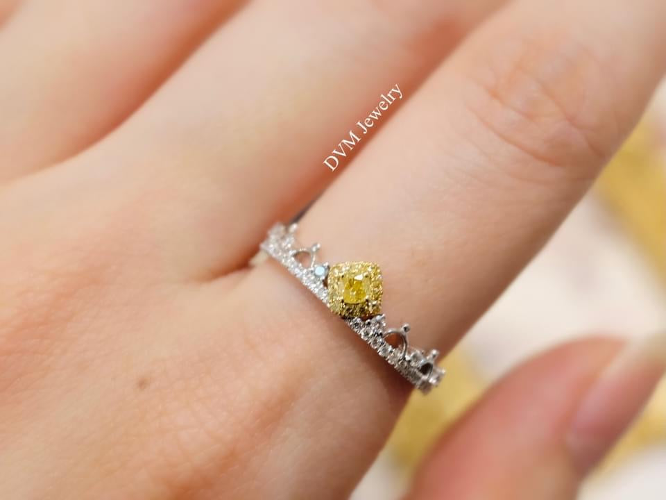 需訂製-18K GOLD YELLOW DIAMOND RING Dry0008
