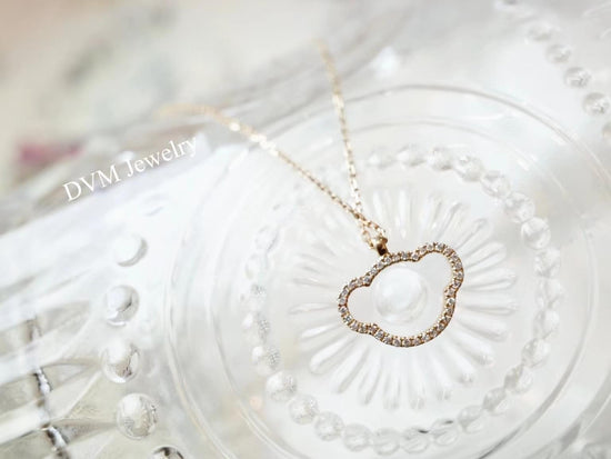 18K GOLD DIAMOND NECKLACE | Dnw0022