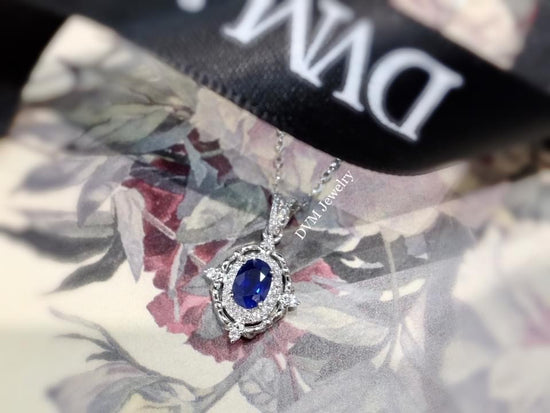需訂製-18K GOLD SAPPHIRE PENDANT | Gps0014